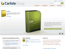 Tablet Screenshot of carlislegroup.com